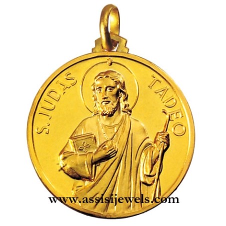 Medaglia di San Giuda Taddeo oro 18 kt