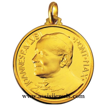 Medaglia di Papa Giovanni Paolo II oro 18 kt
