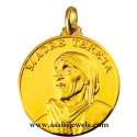 18 kt gold Mother Teresa of Calcutta medal