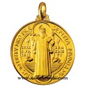 Medaglia di San Benedetto oro 18 kt