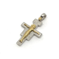 Croce di San Damiano oro 18 kt