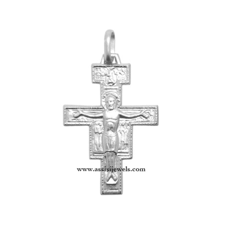 925 sterling silver Saint Damian cross