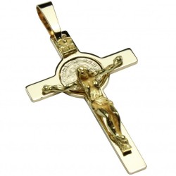 Croce di San Benedetto oro 18 kt