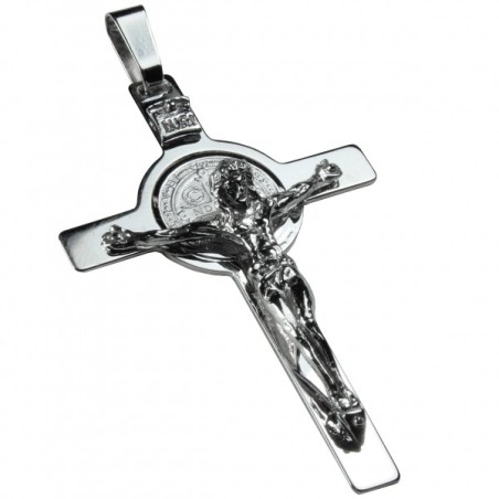 18 kt gold Saint Benedict cross