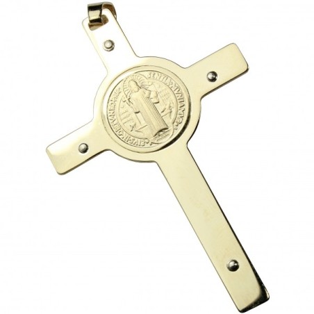 Croce di San Benedetto oro 18 kt