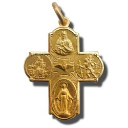 Croce scapolare oro 18 kt